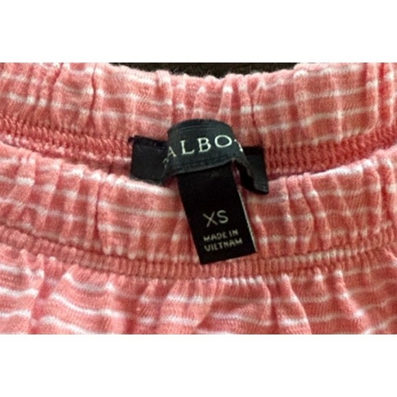 Talbots Cotton Lightweight Striped Shirt Blouse Elastic Neckline Women's Size XS - Picture 5 of 6